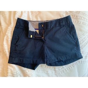 J. Crew 3 inch Chino Shorts in Navy | Size 0